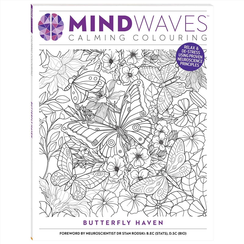 Mindwaves Calming Colouring - Butterfly Garden/Product Detail/Adults Colouring