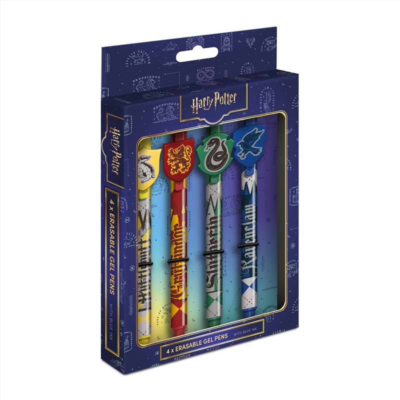 Harry Potter - Crests - Erasable Gel Pen 4 pack/Product Detail/Stationery
