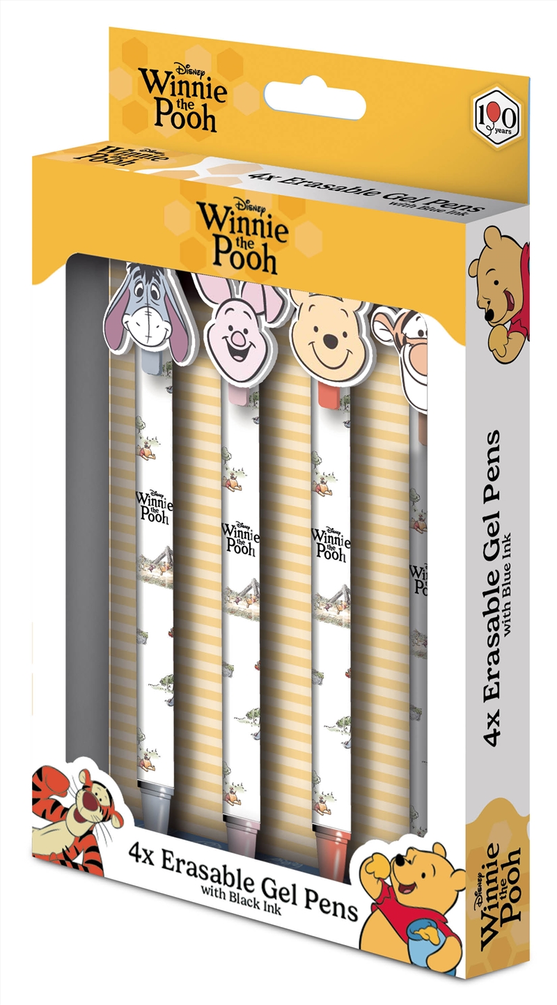 Winnie The Pooh - Characters - Erasable Gel Pen 4 pack/Product Detail/Stationery