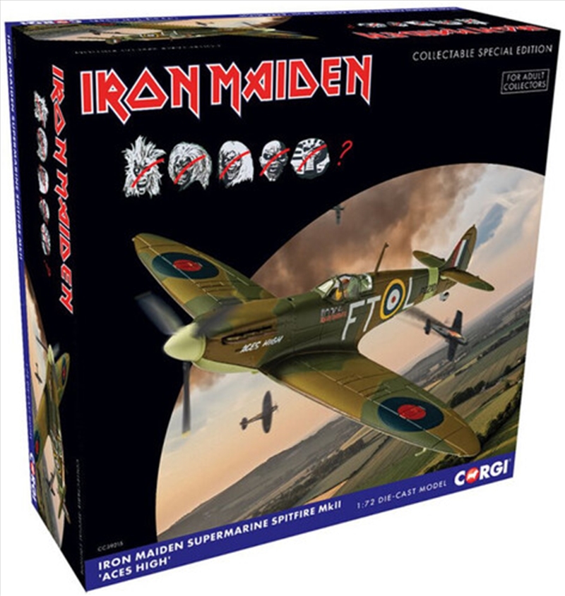 Corgi Iron Maiden - Supermarine Spitfire MKII Aces High 1:72 Scale Diecast/Product Detail/Figurines