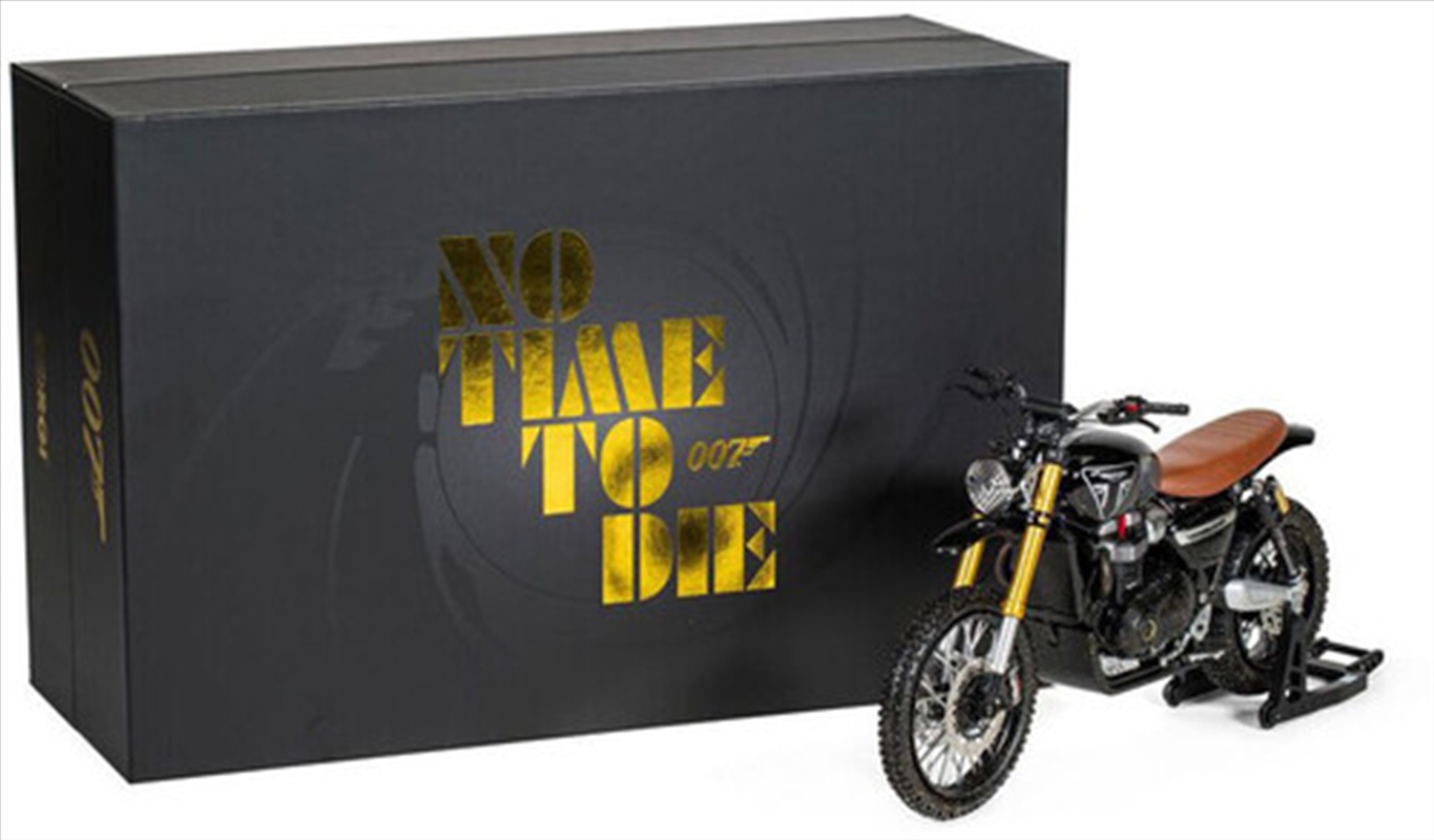 Corgi James Bond - No Time To Die Triumph Scrambler 1200XE Norway 1:12 Scale Diecast/Product Detail/Figurines