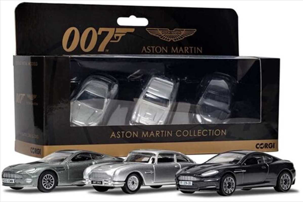 Corgi James Bond Aston Martin Collection (V12 Vanquish, DB5, DBS) 1:43 Scale Diecast Set/Product Detail/Figurines