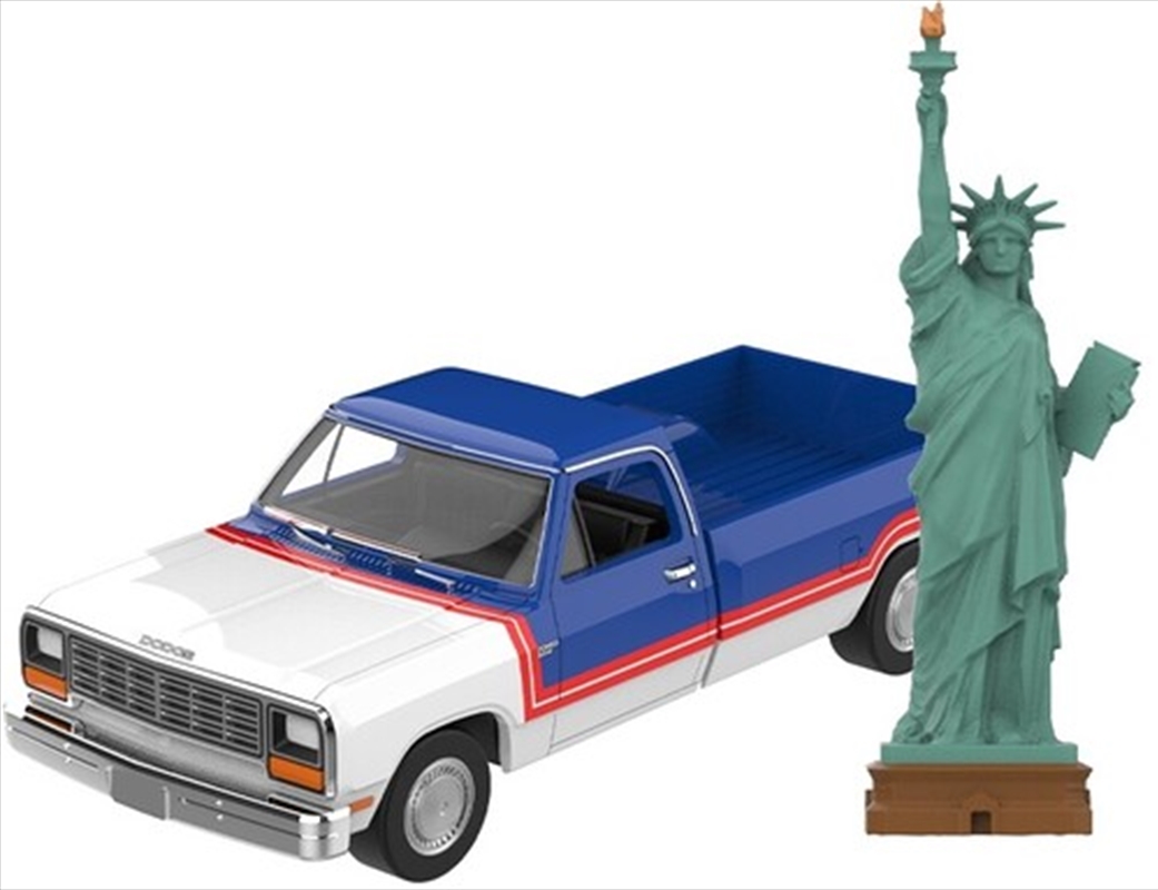 1:64 1981 Dodge Ram Die-Cast Truck with Big Statue of Liberty Figurine America 250 Edition/Product Detail/Figurines