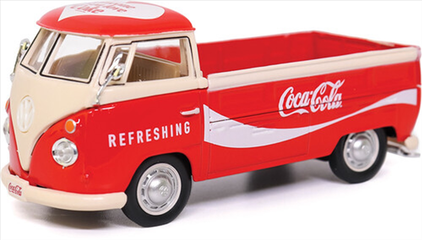 Coca-Cola Motor City Classics 1962 Volkswagen T1 pickup Red/White 1:43 Scale Diecast/Product Detail/Figurines