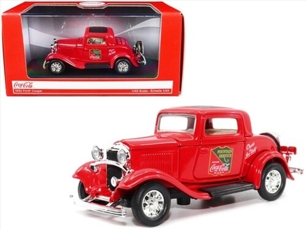 Coca-Cola Motor City Classics 1932 Ford Coupe Fountain Service 1:43 Scale Diecast/Product Detail/Figurines