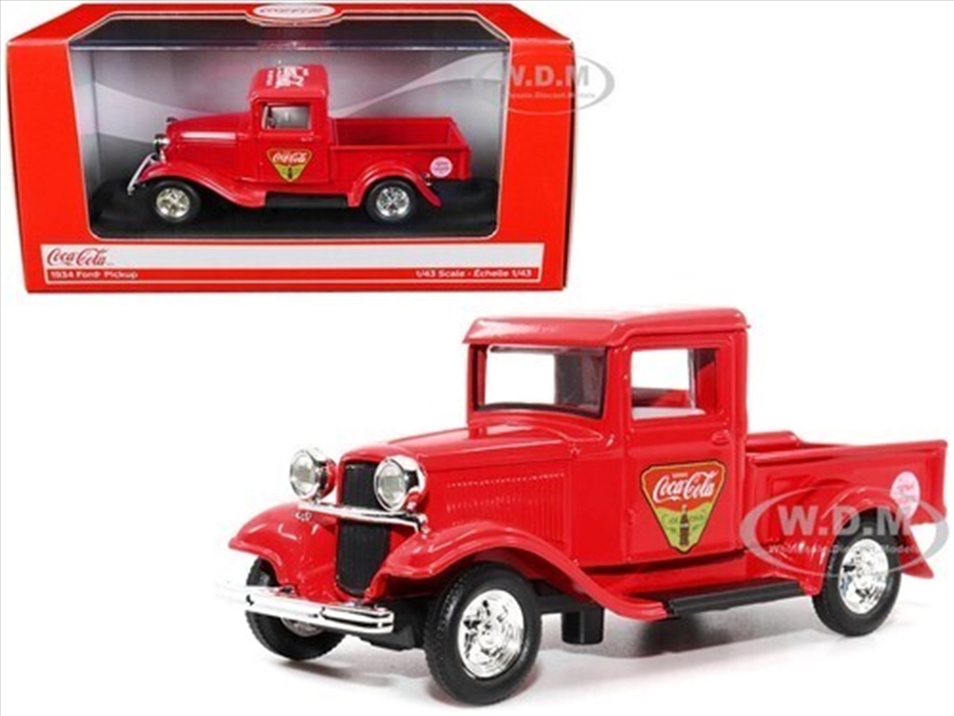 Coca-Cola Motor City Classics 1934 Ford Pick-Up Refresh Your Guests 1:43 Scale Diecast/Product Detail/Figurines