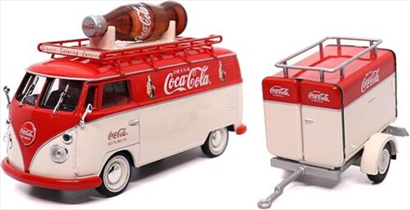 Coca-Cola Motor City Classics 1960 Volkswagen Kombi T1 with trailer 1:43 Scale Diecast/Product Detail/Figurines