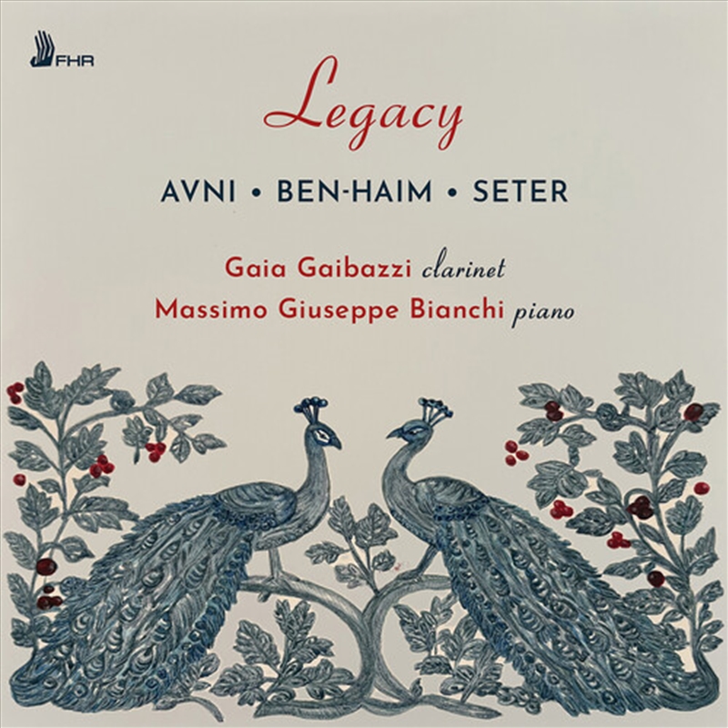 Avni, Ben-Haim & Seter: Legacy - Complete Works For Clarinet And Piano/Product Detail/Classical