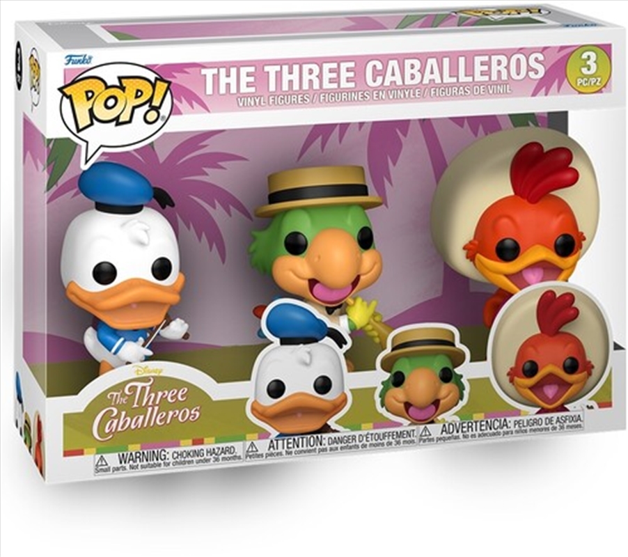 The Three Caballeros - The Three Caballeros Pop! Vinyl 3PK/Product Detail/Standard Pop Vinyl