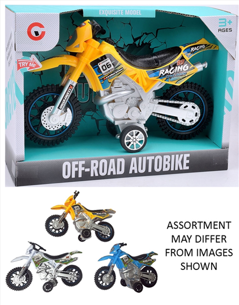 Motorbike Die-Cast Pull Backs 1:12 with Light and Sound (Sent At Random)/Product Detail/Toys