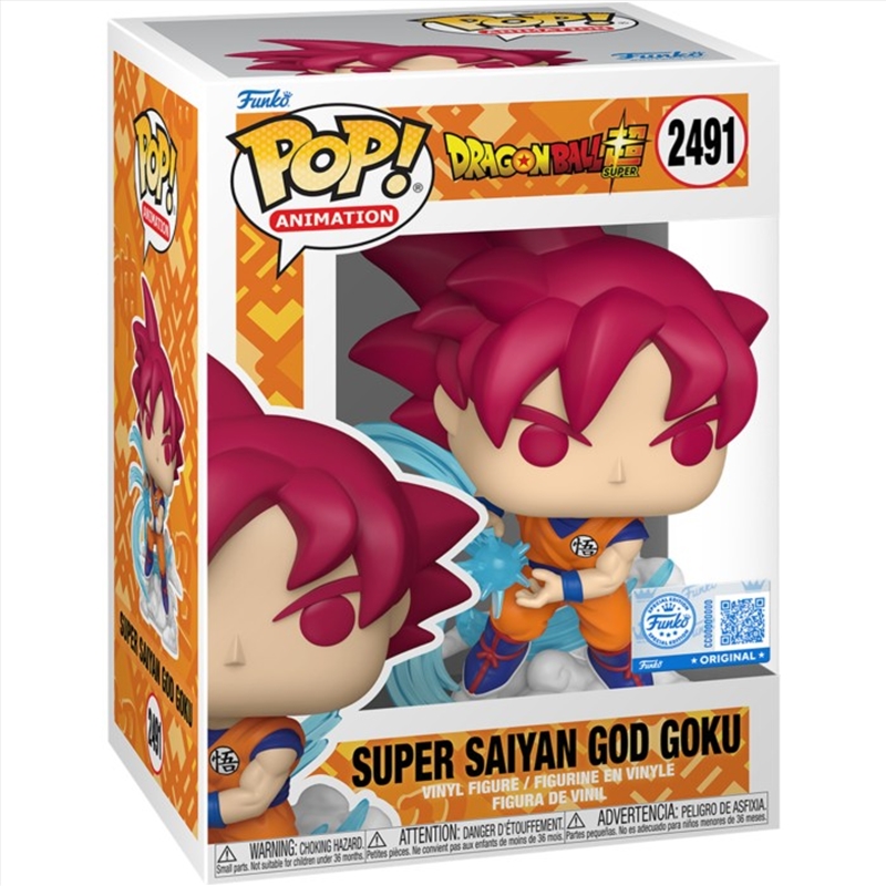 Dragon Ball: Super - Super Saiyan God Goku (Kamehameha) Exclusive Pop! Vinyl/Product Detail/TV