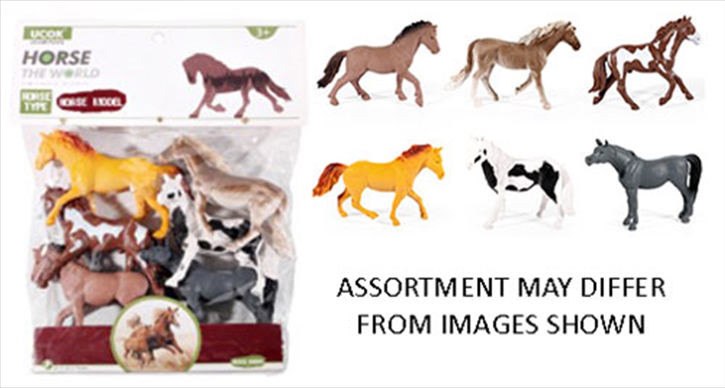 Horses 13cm assorted in Poly Bag 6pc (Sent At Random)/Product Detail/Toys