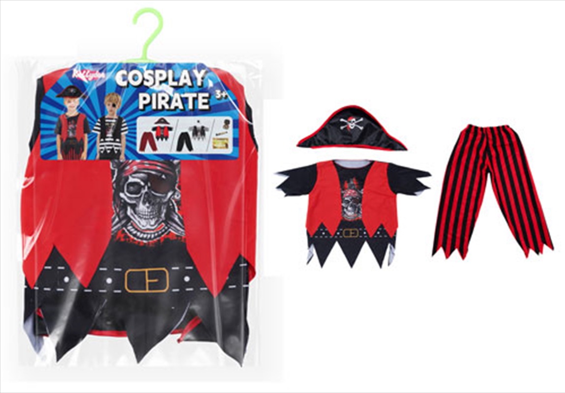 Dress Up Pirate Red and Black Combiation Hat/Product Detail/Toys