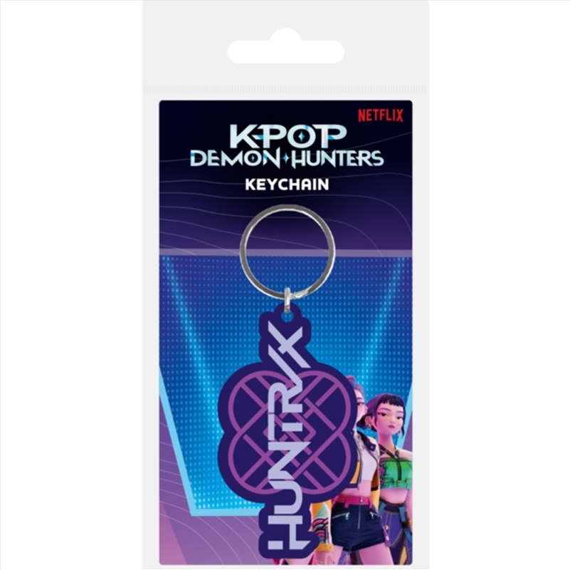 K-Pop Demon Hunters Huntrix Logo Pvc Keychain/Product Detail/Keyrings