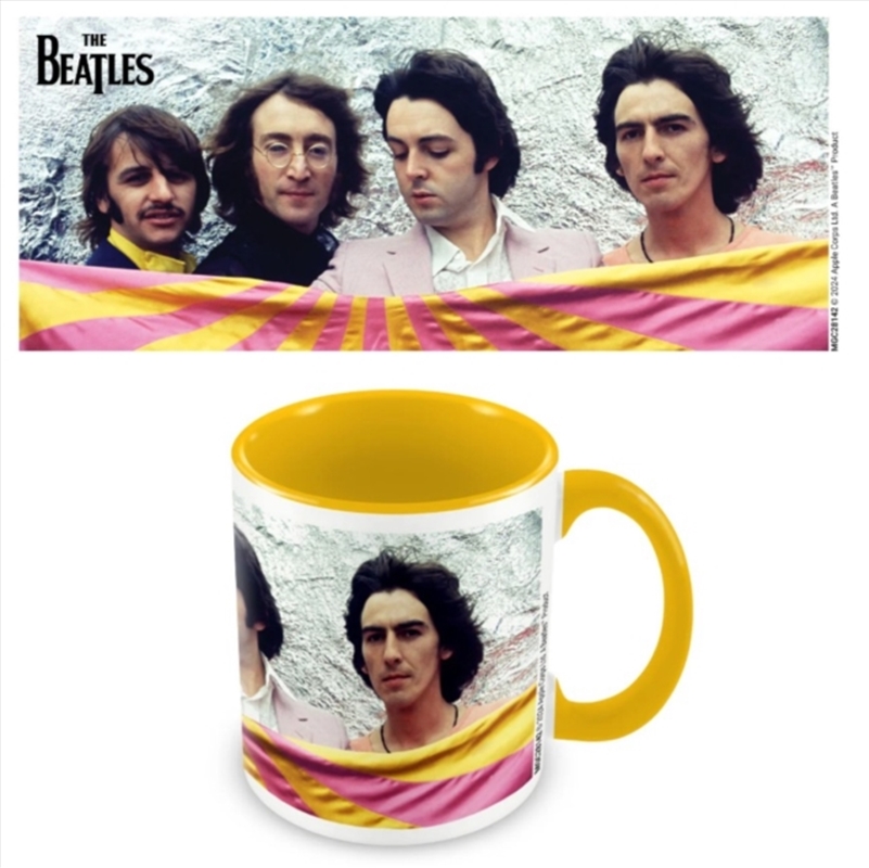 The Beatles (Pink And Yellow) Coloured Inner Mug/Product Detail/Mugs