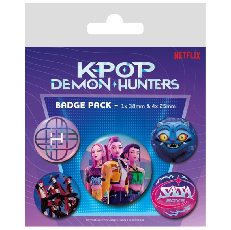 K-Pop Demon Hunters Badge Pack/Product Detail/Buttons & Pins