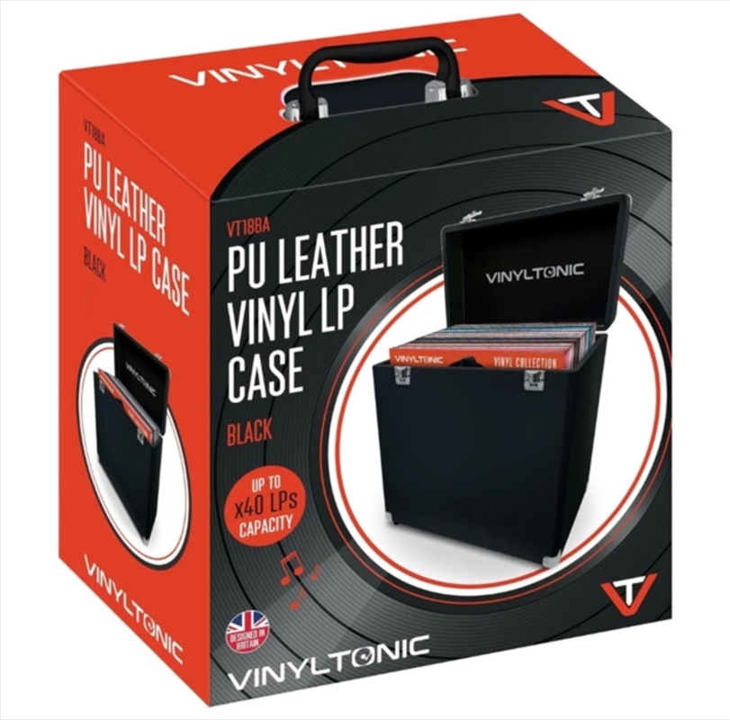 Vinyl Tonic Pu Leather LP Case Black/Product Detail/Storage