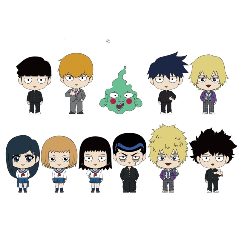Mob Psycho 100 - 3D PVC Foam Bag Clips Series 1 Blind Bag (Sent At Random)/Product Detail/Keyrings
