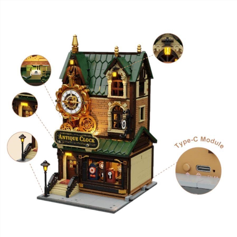 Retro Series - Antique Clock Shop Construction Set (2666 Pieces)/Product Detail/Figurines