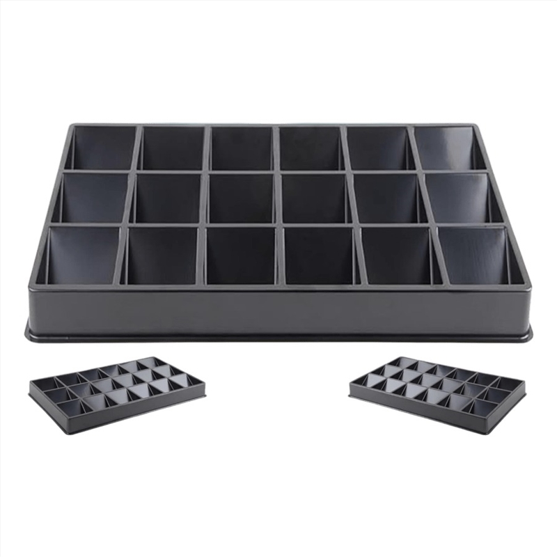 TCG – 18 Slot Trading Card Sorting Tray (Black)/Product Detail/Games Accessories