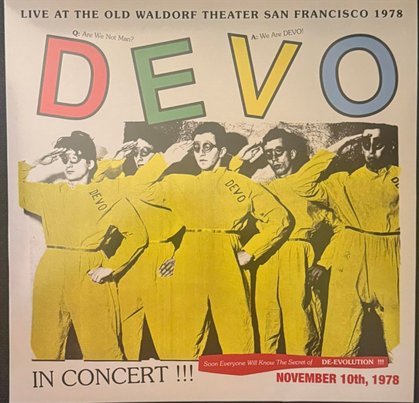 In Concert! Live At The Old Waldorf. San Francisco. 1978 - Fm Broadcast/Product Detail/Rock/Pop