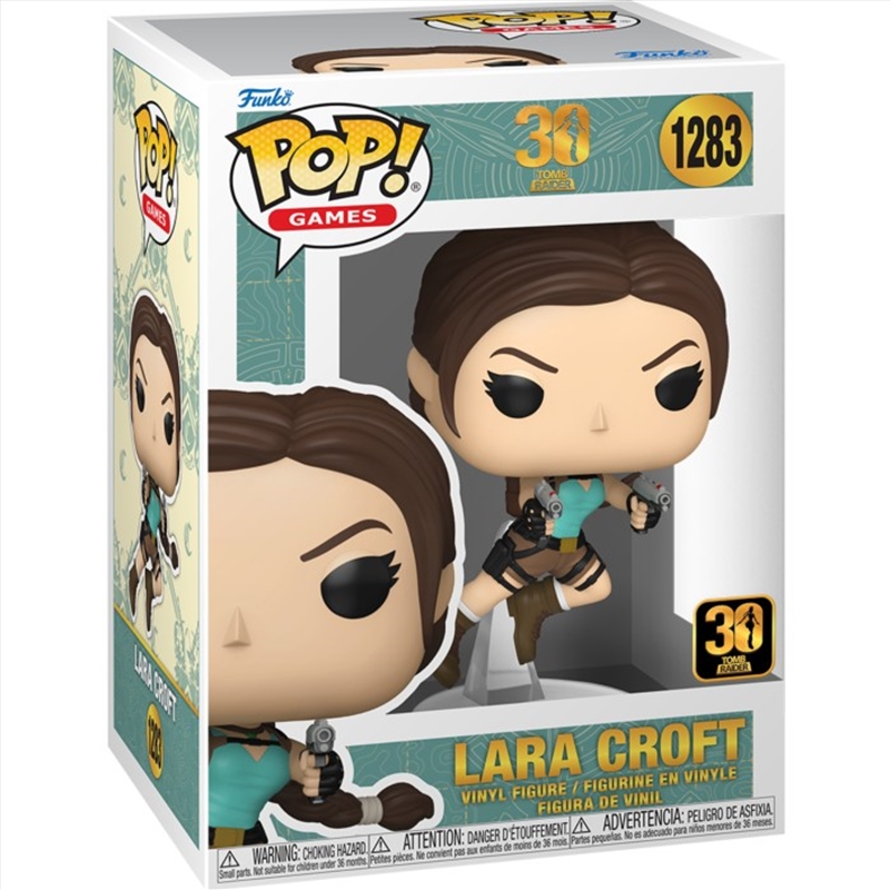 Tomb Raider - Lara Leaping w/Guns 30th Ann Pop! Vinyl/Product Detail/Standard Pop Vinyl