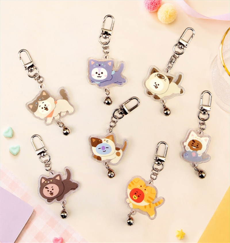 Bt21 - Cat Day Acrylic Keyring - Shooky/Product Detail/KPOP Merch