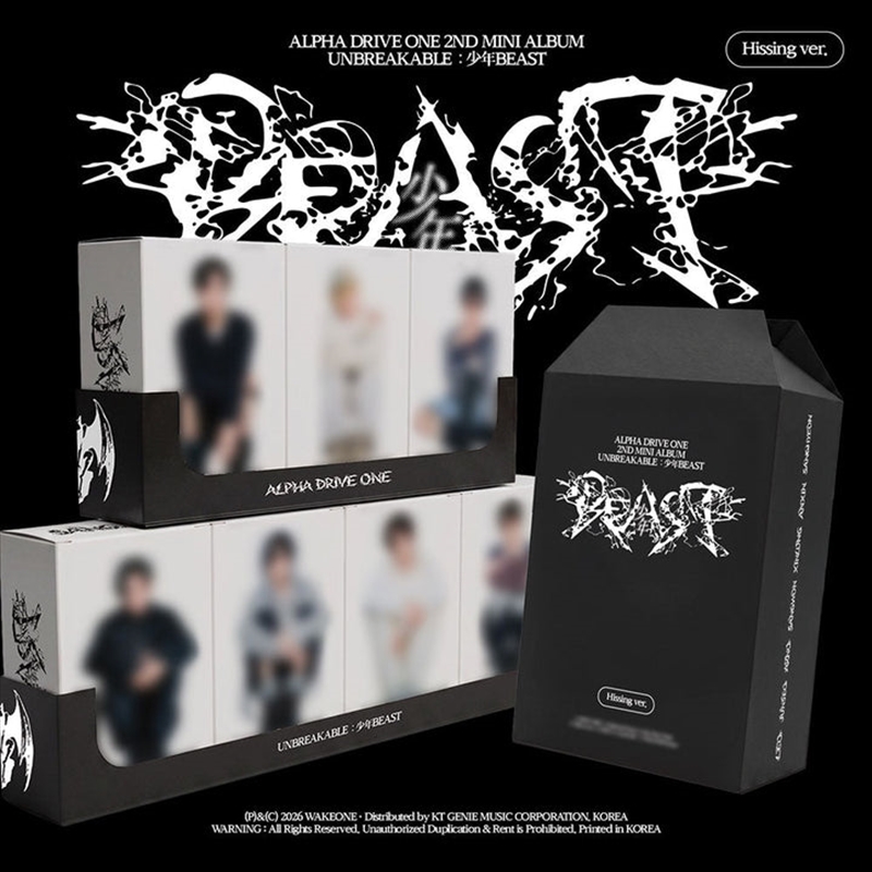 Alpha Drive One - Unbreakable : Boy Beast 2nd Mini Album Hissing Ver Random/Product Detail/World
