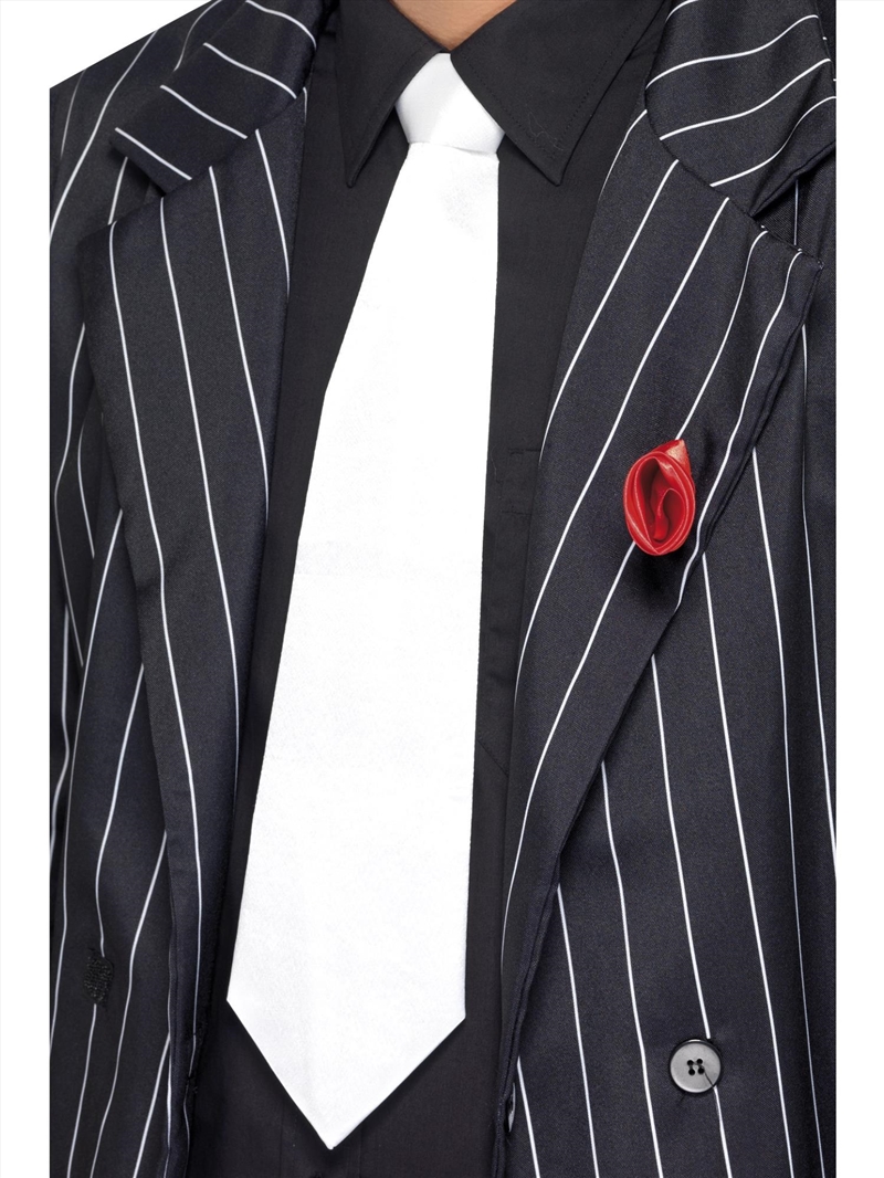 White Gangster Tie/Product Detail/Costumes