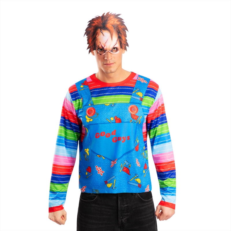 Chucky Costume Top & Mask - Size M-L/Product Detail/Costumes