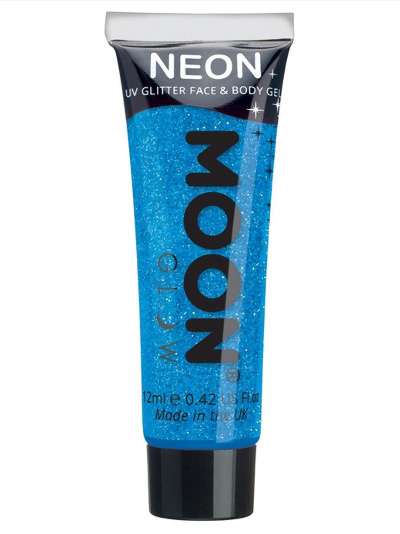 Moon Glow Neon Uv Fine Glitter Gel, Blue/Product Detail/Costumes