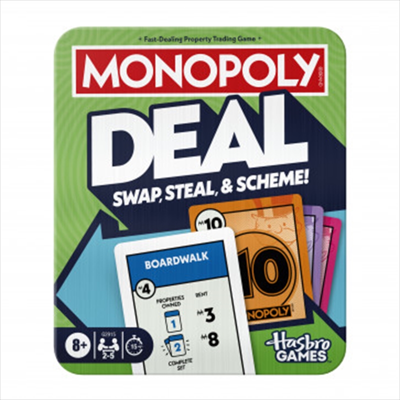 Monopoly Deal Card Game In Collectible Storage Tin/Product Detail/Card Games