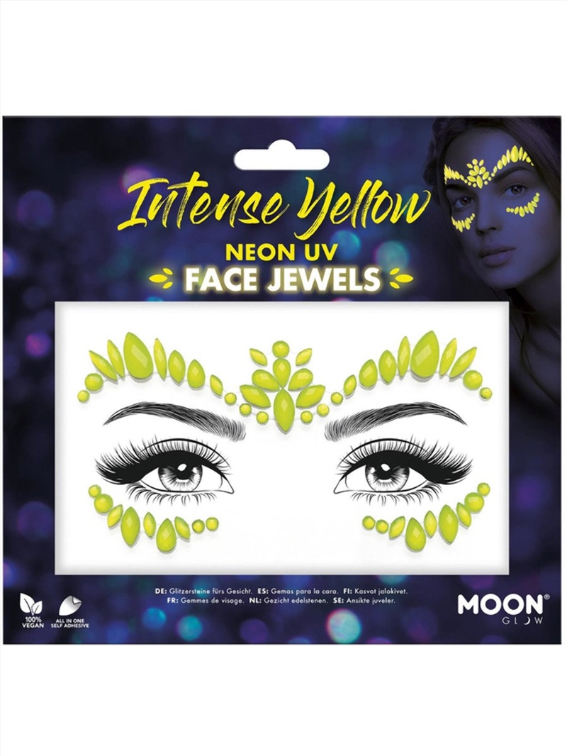 Moon Glow Face Jewels, Intense Yellow/Product Detail/Costumes