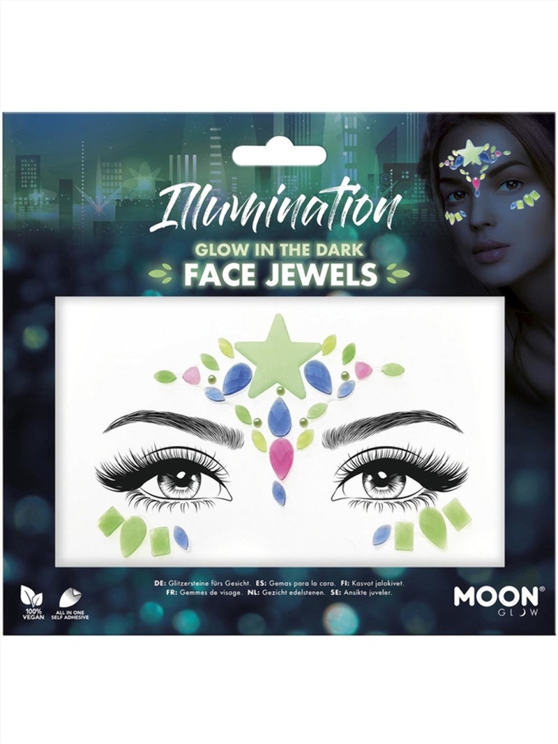 Moon Glow Face Jewels, Illumination/Product Detail/Costumes