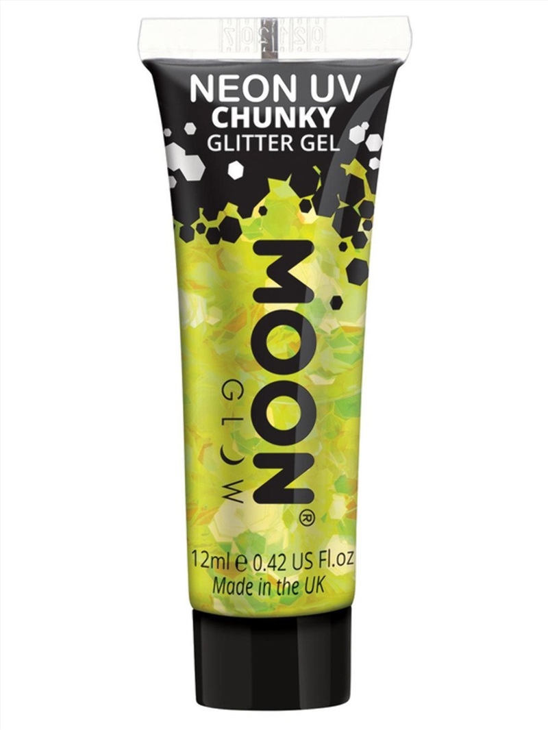 Moon Glow - Neon Uv Chunky Glitter Gel, Yellow/Product Detail/Costumes