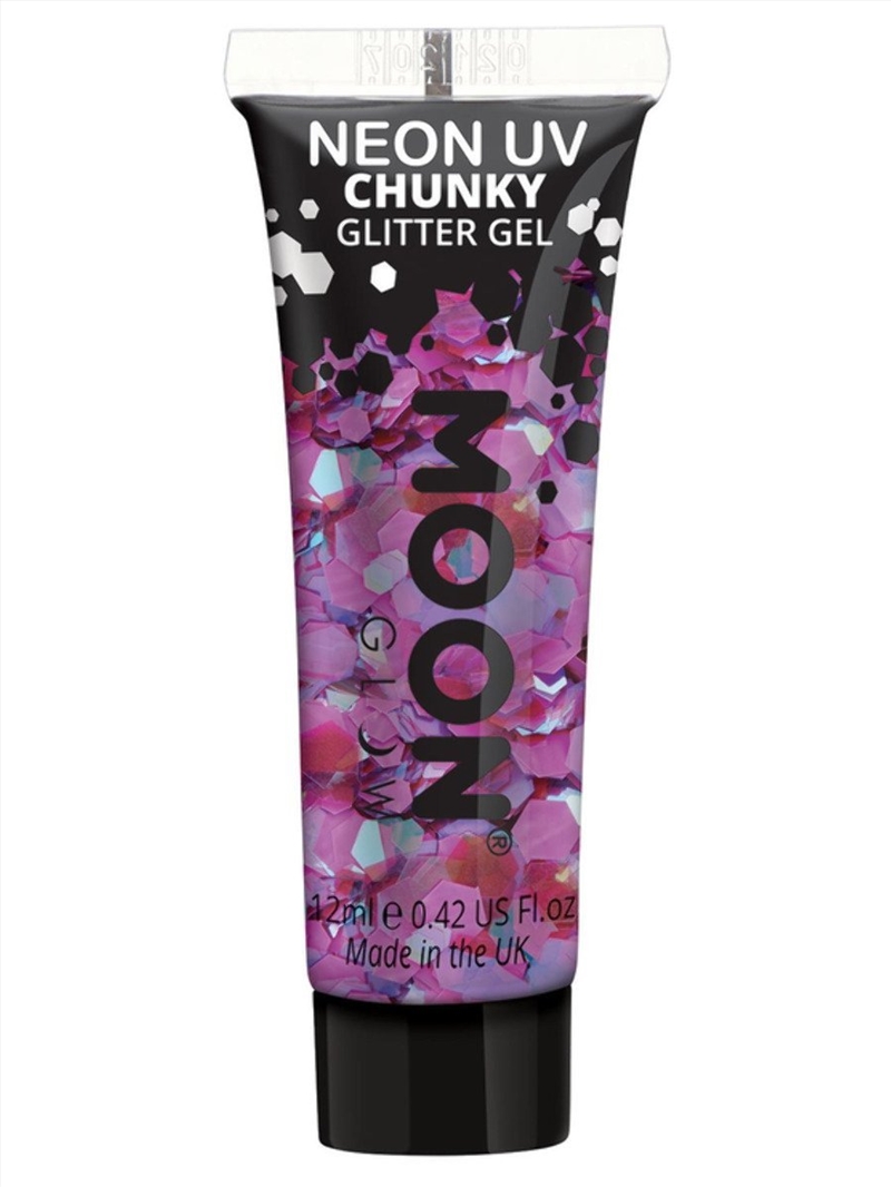 Moon Glow - Neon Uv Chunky Glitter Gel, Purple/Product Detail/Costumes