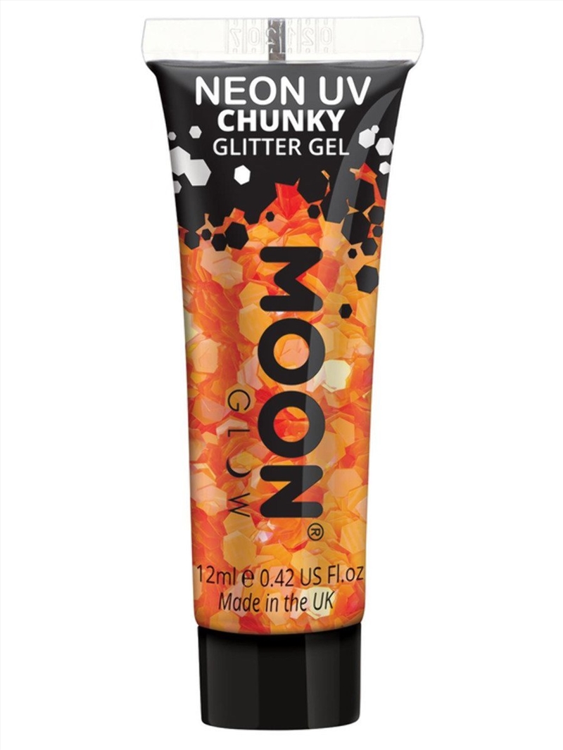 Moon Glow - Neon Uv Chunky Glitter Gel, Orange/Product Detail/Costumes