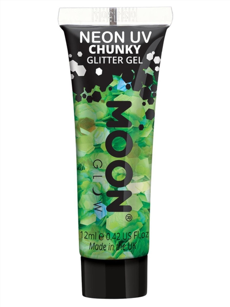 Moon Glow - Neon Uv Chunky Glitter Gel, Green/Product Detail/Costumes