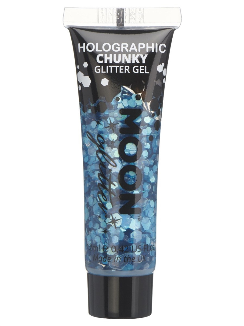 Moon Glitter Holographic Chunky Glitter Gel, Blue/Product Detail/Costumes