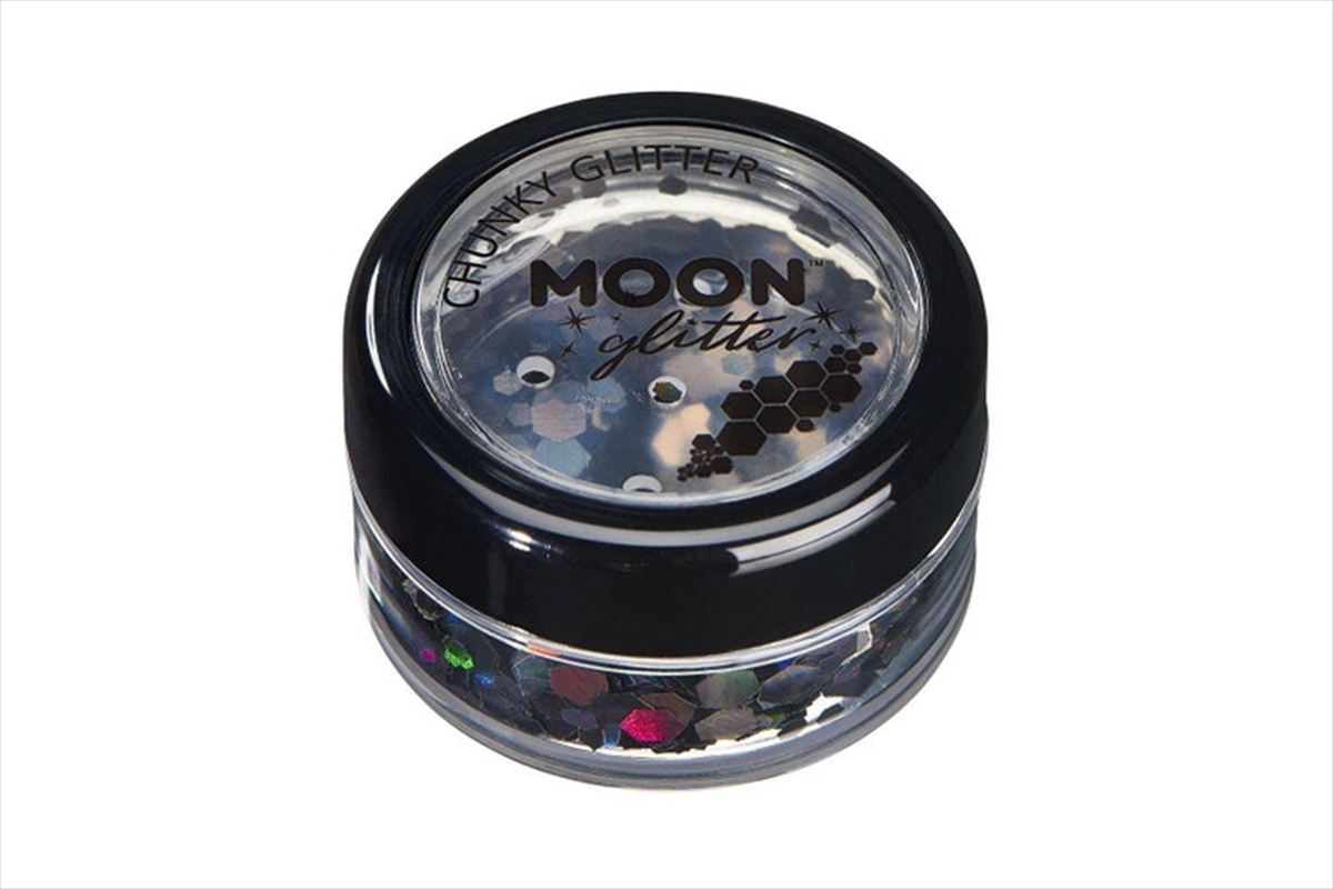 Moon Glitter Holographic Chunky Glitter, Black/Product Detail/Costumes