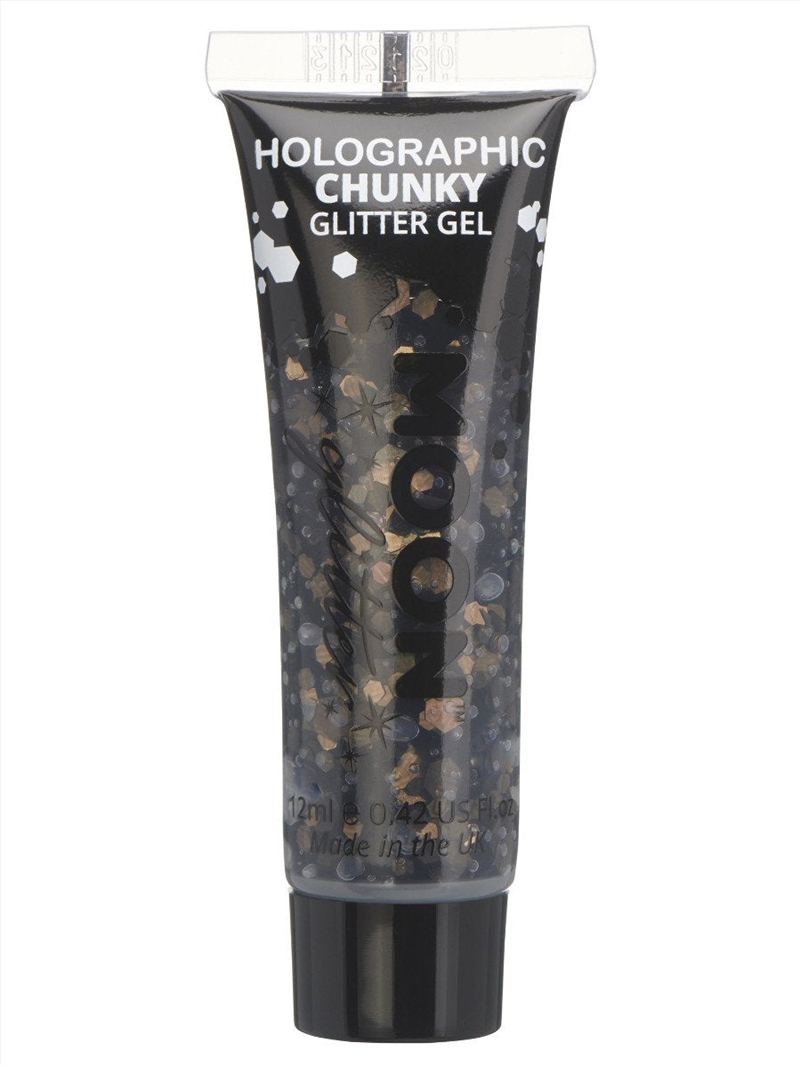 Moon Glitter Holographic Chunky Glitter Gel, Black/Product Detail/Costumes
