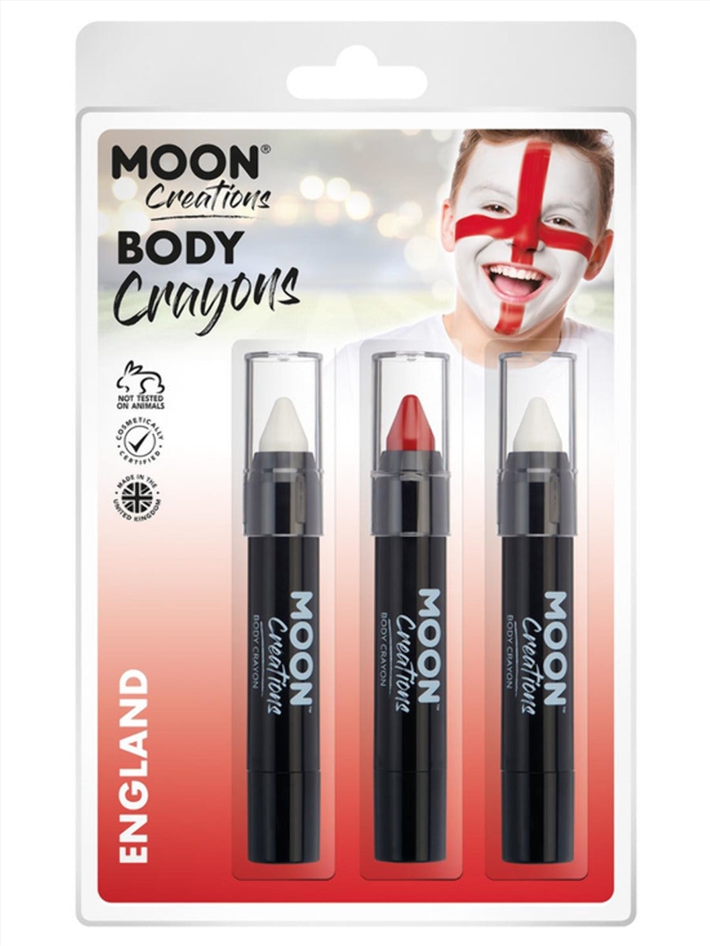 Moon Creations Body Crayons, England Colours/Product Detail/Costumes