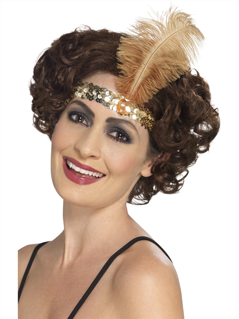 Flapper Gold Headband/Product Detail/Costumes