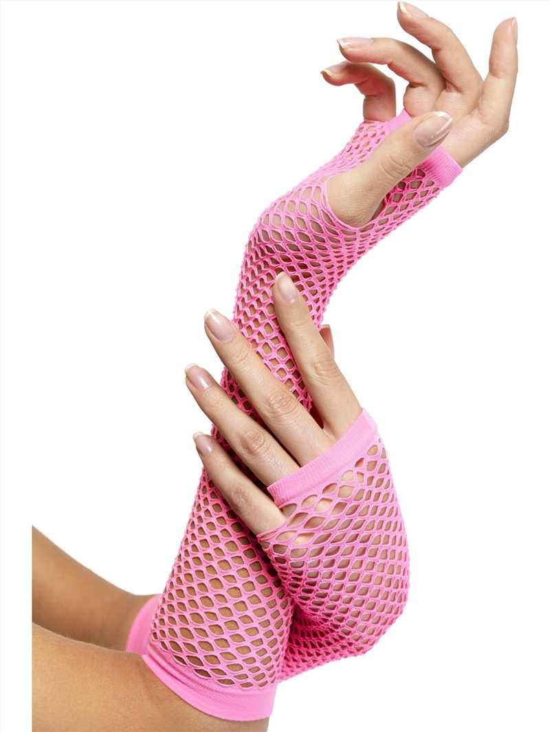 Fishnet Gloves, Pink/Product Detail/Costumes