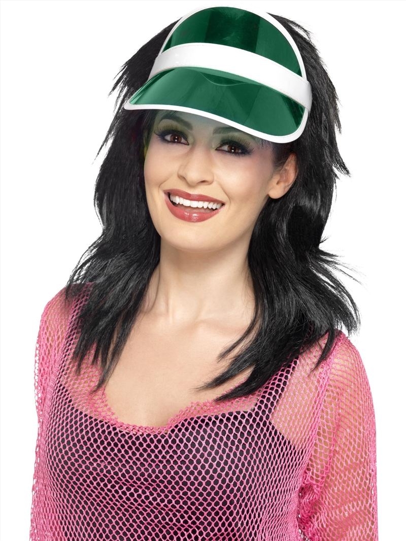 80's Visor, Green/Product Detail/Costumes