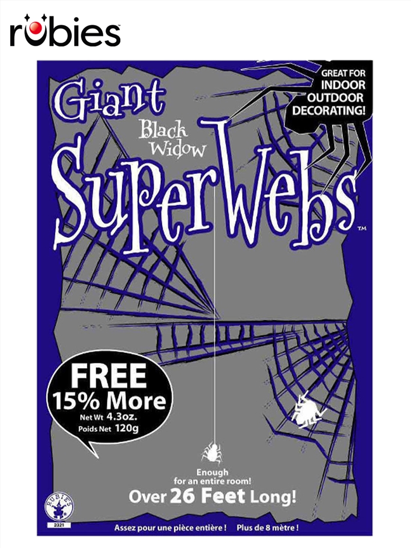 Spider Webbing Giant 8M - Black/Product Detail/Costumes