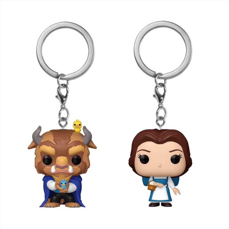 Beauty & the Beast - Belle & Beast Pop! Keychain 2-Pack RS/Product Detail/Pop Vinyl Keychains