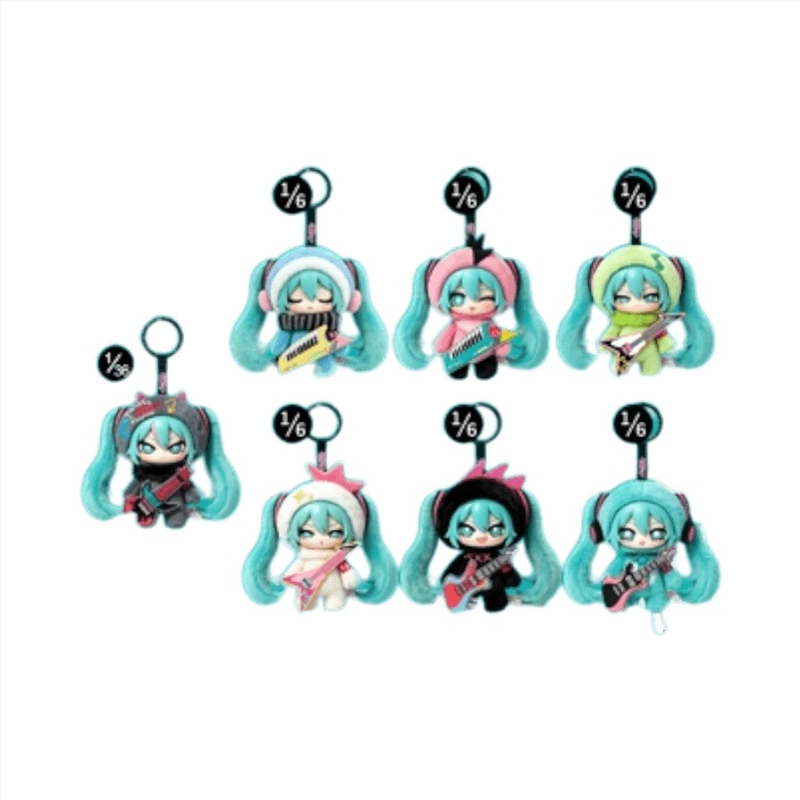 Hatsune Miku - Punk Rock Plush Blind Box Keychain (Sent At Random)/Product Detail/Keyrings