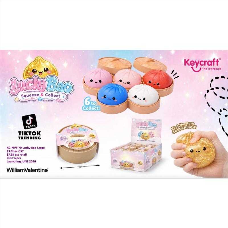 Keycraft - Lucky Bao Mystery Dumpling Squish (Large - 10cm)/Product Detail/Toys
