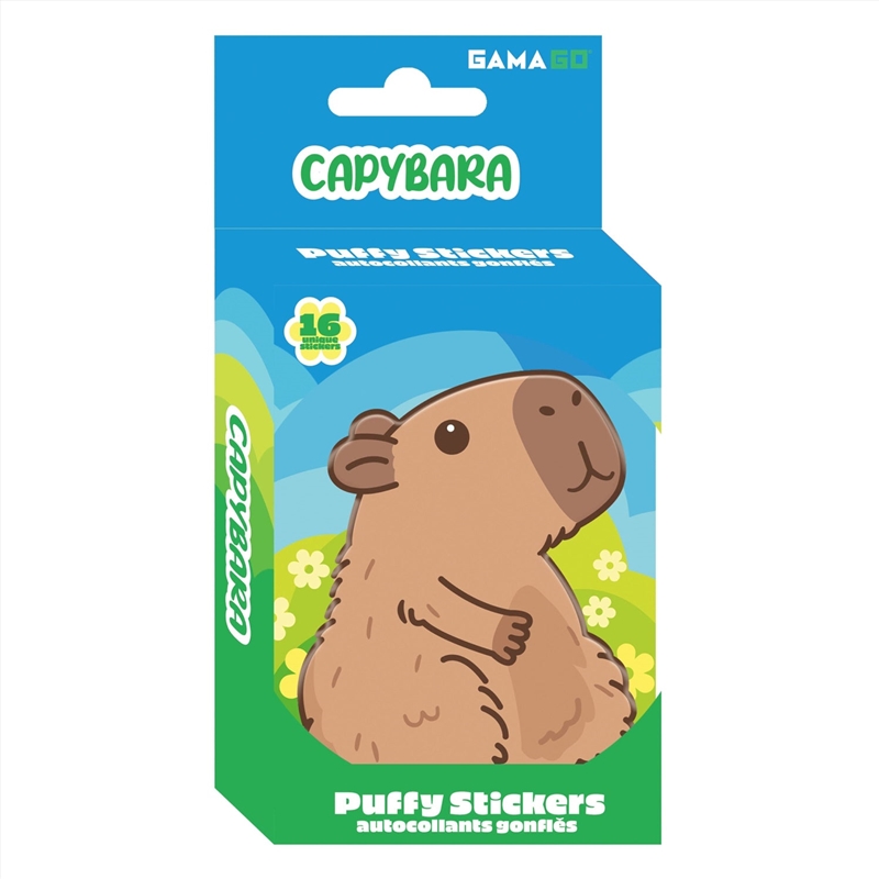 GamaGo - Capybara Puffy Stickers in Embossed Tin/Product Detail/Stationery